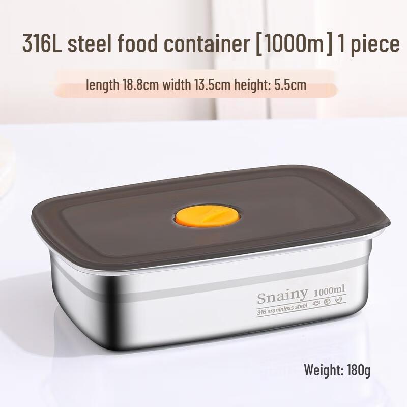 HANDUNYOU 316L Stainless Steel Food Storage Container