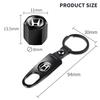 New 4Pcs Car Wheel Tire Valve Caps Air Stem Covers Accessories For Honda Civic Jazz Accord Pilot Passport Stepwgn CRV BRV HRV cwvc57