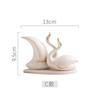 European Ceramic Family Figure Sculpture Bookcase Living Room Decoration Cute Baby Crafts Decoration Figurines Christmas Present