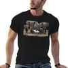 Elefantenfamilie Ich liebe Elefanten T-Shirt Mann T-Shirt Designer T-Shirts für Mann Grafik Vintage
