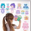 Princess Magnetic Dress-Up Stickers for Girls - Reusable DIY Toy