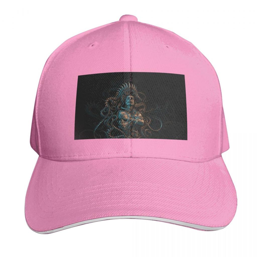Meshuggah Design Baseball Cap Cotton Twill Breathable Contrast Two Tone Brim Snapback Flat Bill