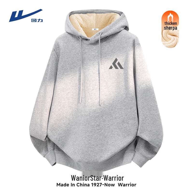 Warrior Men s Winter Fleece-Lined Hooded Sweatshirt L