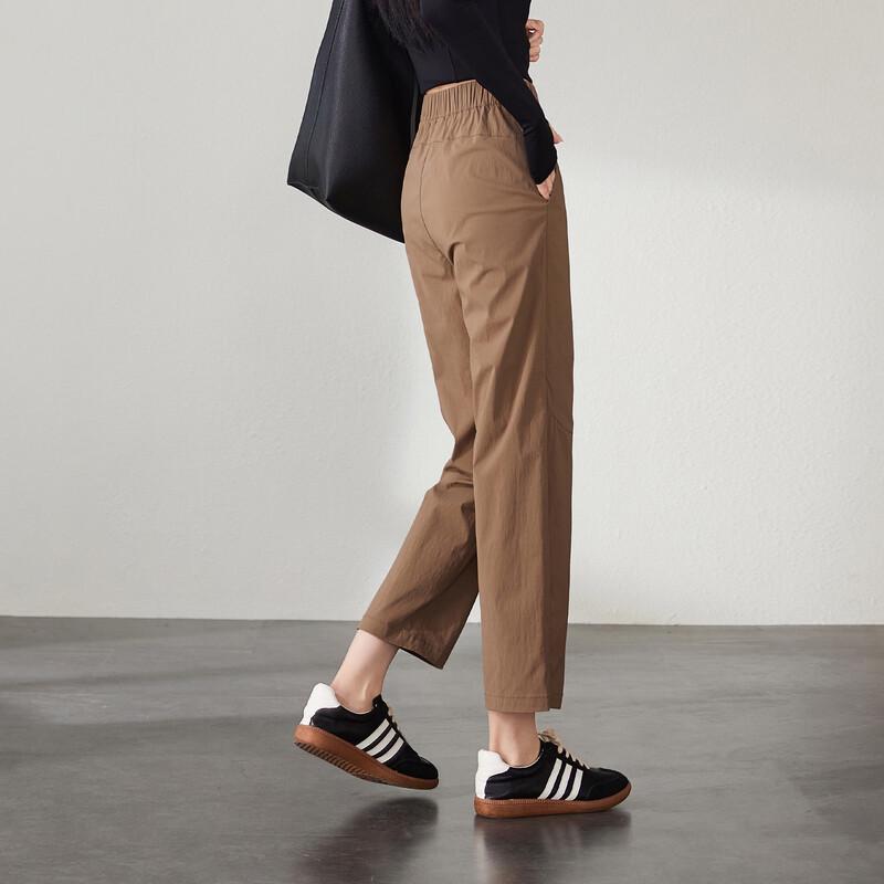 SOFSIL Women's High-Waist Slim Cropped Casual Pants