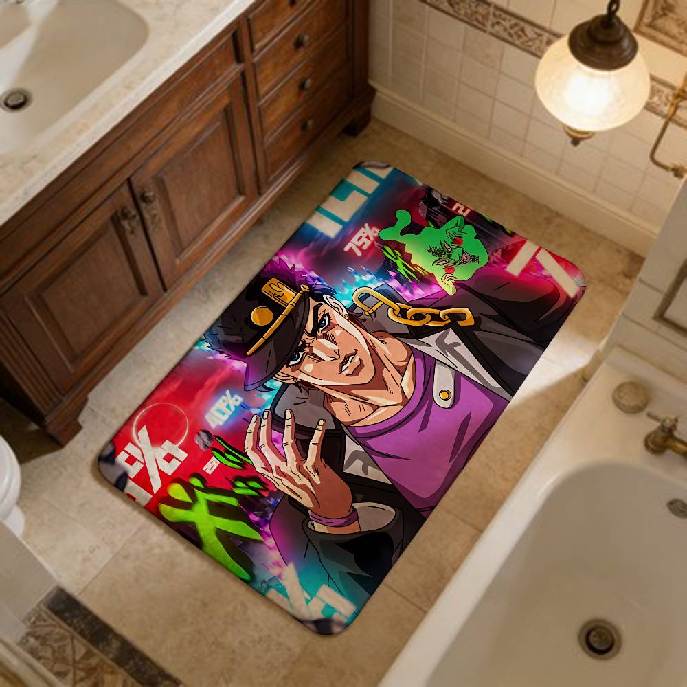 Anime J-JoJo Japan Floor Mat INS Style Soft Bedroom Floor House Laundry Room Mat Anti-skid Bedside Area Rugs