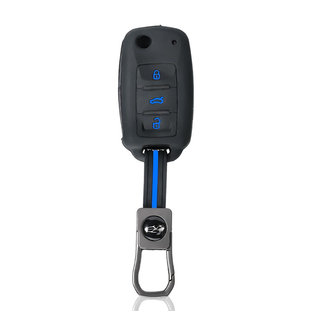 

High Quality Car Key Shell For Volkswagen Polo Passat B5 Golf 4 5 6 Mk5 Mk6 Eos Bora Beetle Tsi New Silicone Cover Case