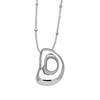 FLOLA Silver Plated Bubble Letter Pendant Necklaces For Women Initial Letter A-Z Necklace Custom Name Copper Jewelry nkeq63