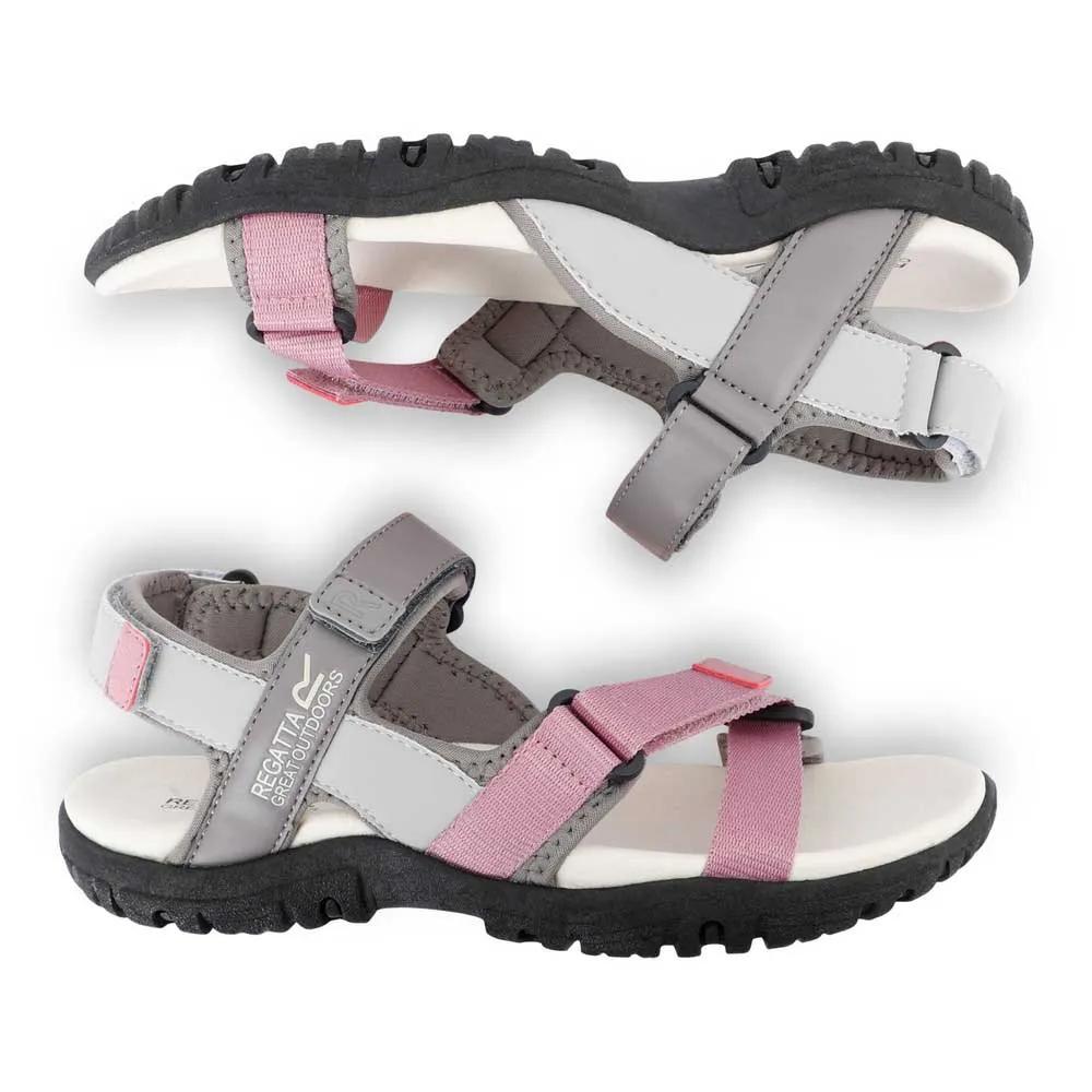 Regatta Santa Clara II sandals adjustable straps Grey/Lilas