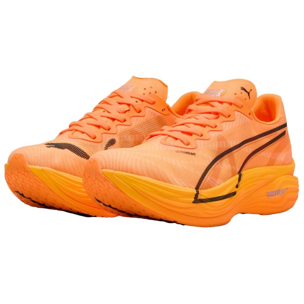 New PUMA Deviate NITRO Elite 3 Breathable Running Shoes Unisex Fire Red Orange 309809-09