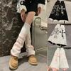 Sweet Cool Long Tube Socks Y2K Leg Warmers Fashion Knitted Wide Leg Hosiery