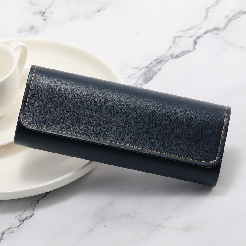 Handgefertigtes PU-Leder Etui im britischen Stil für Brillen – Druckbeständig und tragbar für Sonnenbrillen