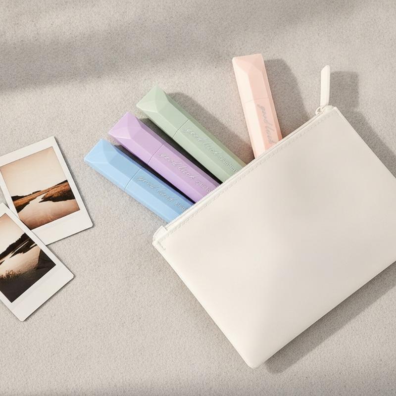 4Pcs Rotating Double-Sided Dot Glue Pen Tape Traceless Adhesive For Scrapbooking Office Supplies Handmade Diary Art Projects