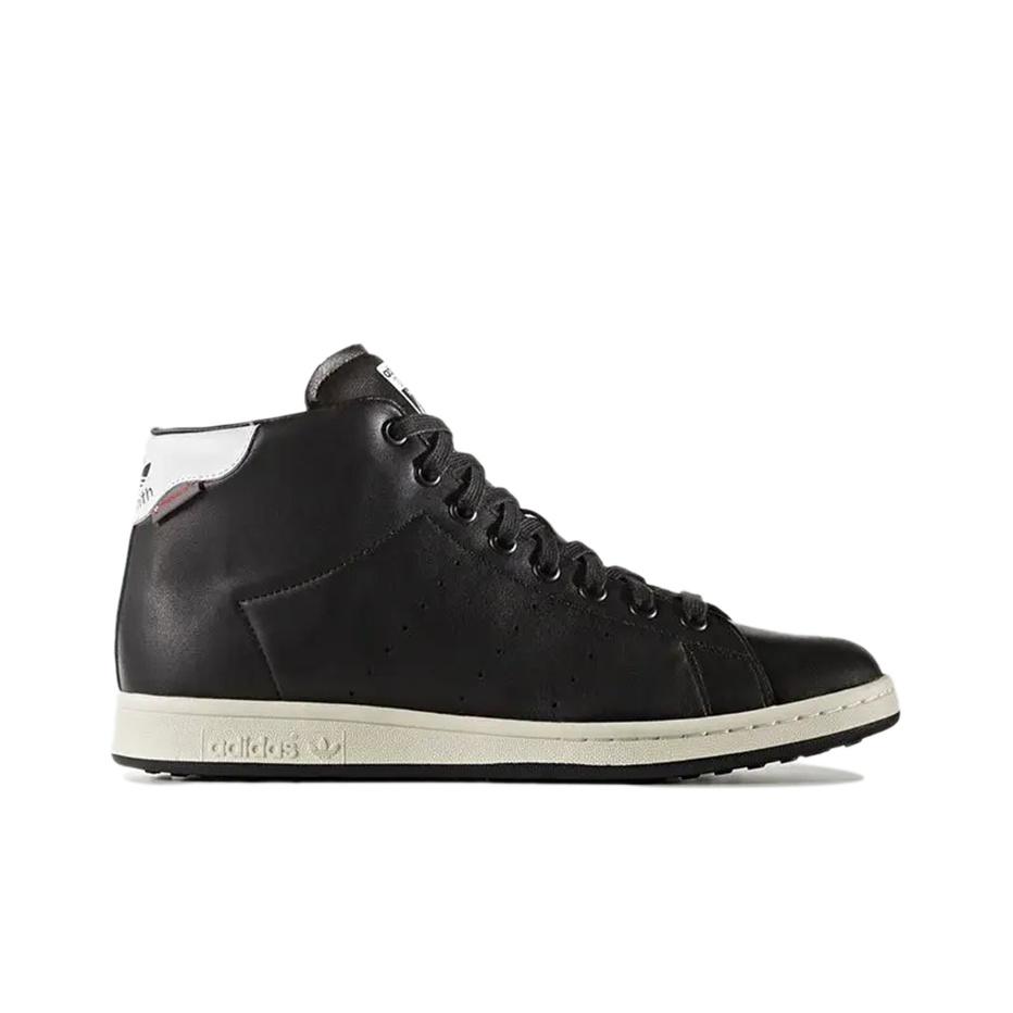 Adidas Originals Stan Smith Langlebige Rutschfeste Mid-Top Sneakers Unisex Sneakers Leuchtend-Schwarz S80497