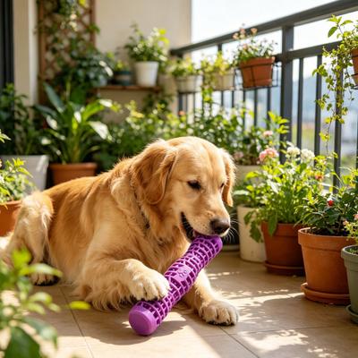 Jouet bâton à mâcher pour chien Jouet couinant pour la dentition du chien Jouet bâton texturé pour le nettoyage des dents pour mâcheurs agressifs