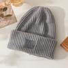 Woolen Hats for Men and Women Loose and Warm Piles of Cold Hats  Big Face and Small Knitted Ear Protection Hats