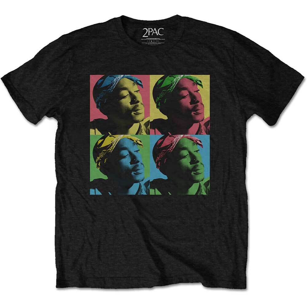 Tupac Shakur TShirt 2Pac Pop Art Rock Official Band Black New Unisex T-Shirt XXXXL