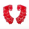 1 Pair Embroidery Cotton Lace Fabric Neckline Collar Trim Craft Ribbon DIY Sewing Collar Guipure Applique Wedding Decor