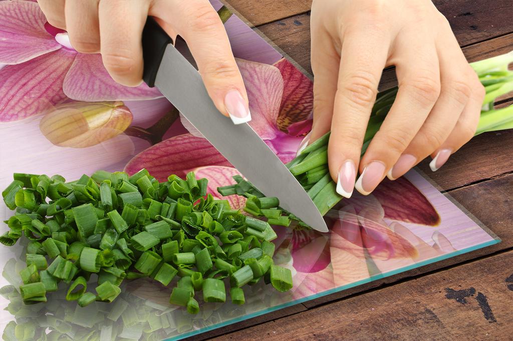 GLASS CUTTING BOARD 45x52 Flower