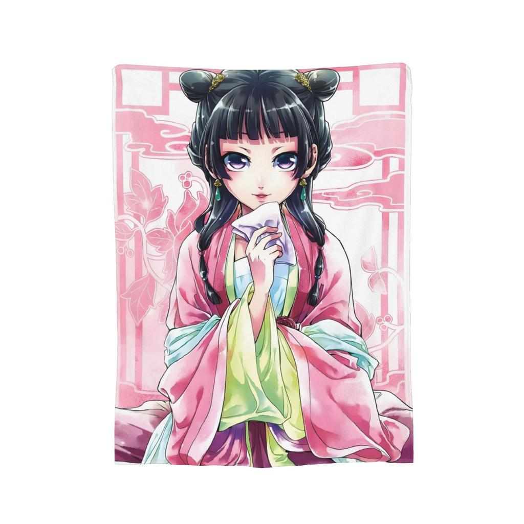 The Apothecary Diaries Anime Maomao Blanket Velvet Autumn/Winter Thin Throw Blankets for Bed Travel Bedding Throws