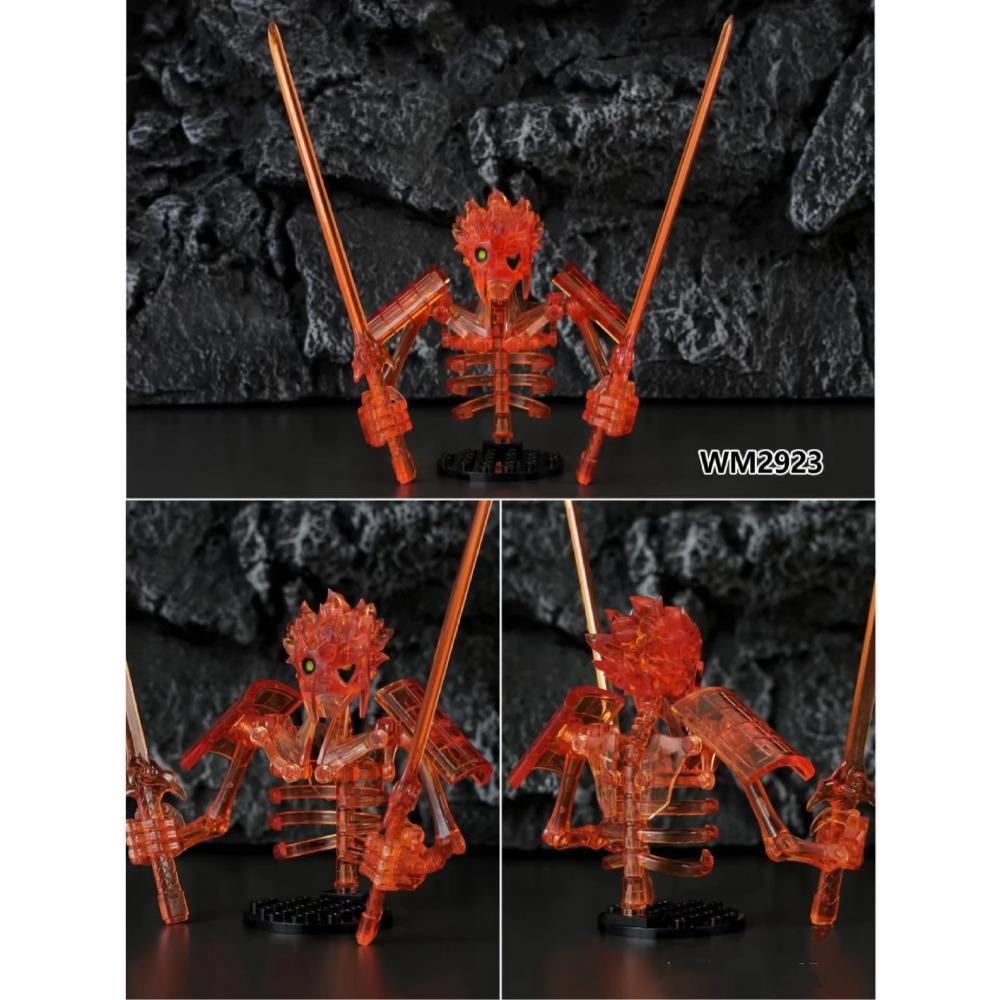 Blocuri de construcție schelet Craniu fantomă Mini figurine de acțiune Jucării Înalt 15.5cm