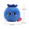 Cute Blueberry Plush Toy Soft Stuffed Doll For Kids Cognitive Play Fruit Theme Decoration Ornament
