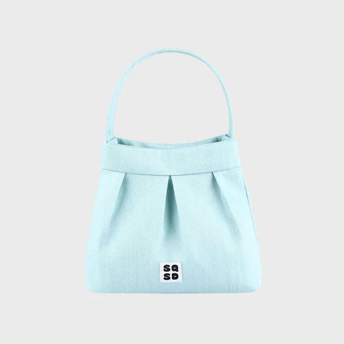 [Square Sand] DENIM BREAD BAG (mint blue)