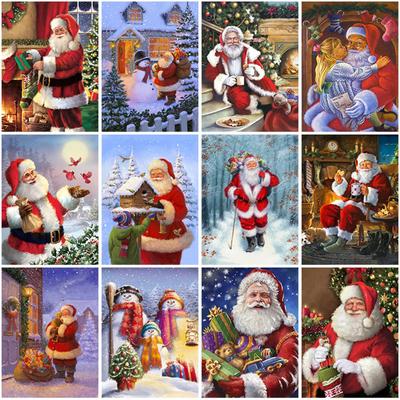 DIY 5D Diamant Malerei voller Bohrer Weihnachtsgeschenk Mosaik Weihnachtsmann Diamant Stickerei Cartoon Kreuzstich Home Decor Wandkunst