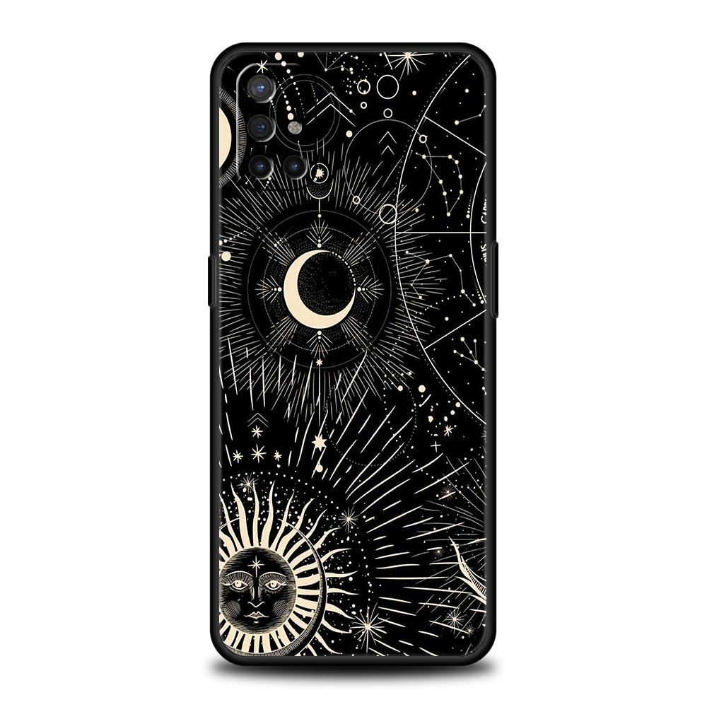 Phone Case For Oneplus 13R 12R 10R 13 12 11 10T Nord N100 N10 Z N30 CE 3 2 2T Pro Lite 5G Soft TPU Cover Funny Sun Moon Face Bag