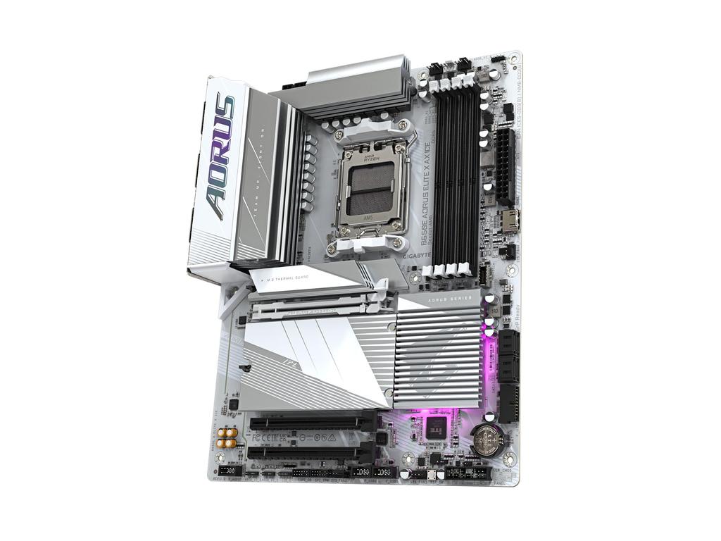 GIGABYTE B650E AORUS ELITE X AX ICE AMD Ryzen Series Compatible Socket AM5 DDR5 White Color Motherboard B650E A ELITE 8000/7000