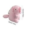 Soft Stuffed Tail Wagging Capybara Keyring Kawaii Capybara Doll Pendant  Kids Toy Gift