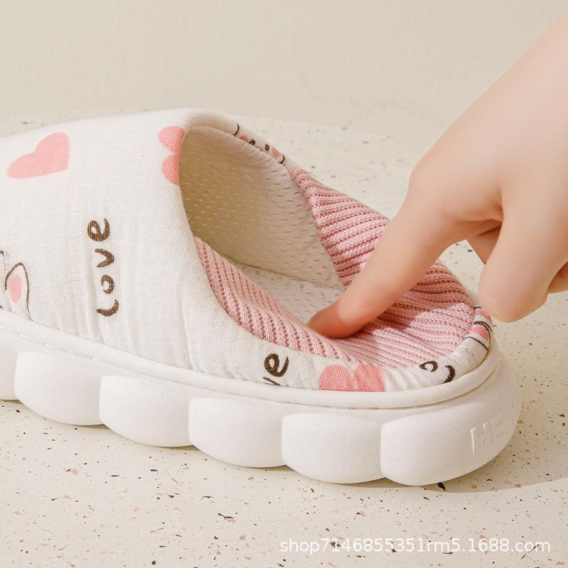 Confinement shoes summer spring and autumn models month breathable sweat absorption non-slip soft sole silent confinement center bag heel cotton shoes