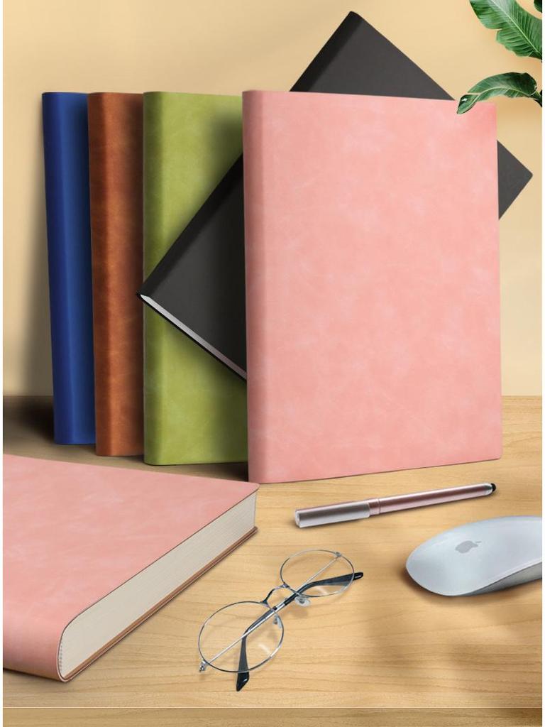 Qinde Li A4 Dickes Postgraduierten Softleder Tagebuch Blankes Cornell Notizbuch