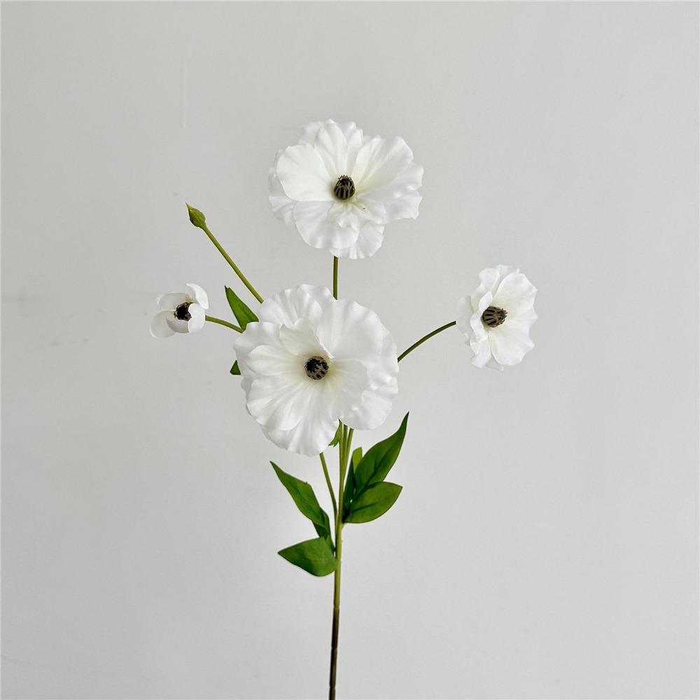 3 Head Fake Flower Bouquet Ins Style Photo Props Butterfly Peony Artificial Flower  Table Patio