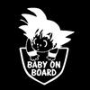 Car Stickers Customizable Waterproof Easy Install No Residue Anime Kid Warrior Baby on Board Vinyl for Car Truck Window