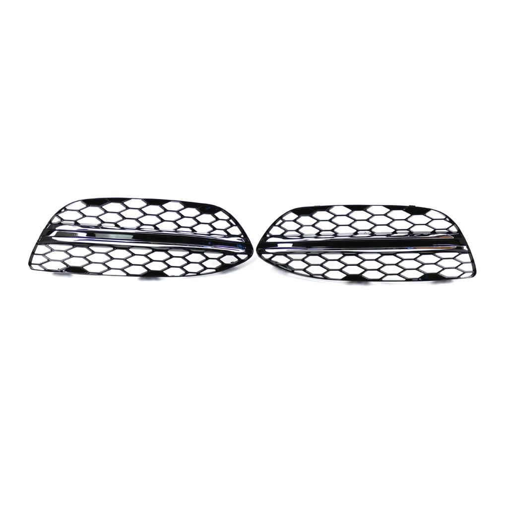 Sport Hex Mesh Honeycomb Black Car Front Fog Lamp Frame Decorative Grille For Mercedes Benz C-Class W205 2058851223