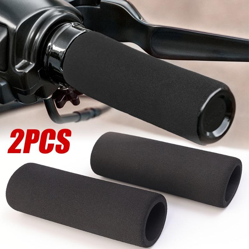 2 Stück Universelle Motorrad Lenkergriffe Rutschfest Weicher Schaumstoff Motorrad Radfahren Lenker Anti-Vibrations Griffabdeckung Zubehör