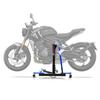 Béquille centrale d'atelier - CONSTANDS - Triumph Trident 660 (2021-2025) - Bleu - 300 kg - Kit avec plaque