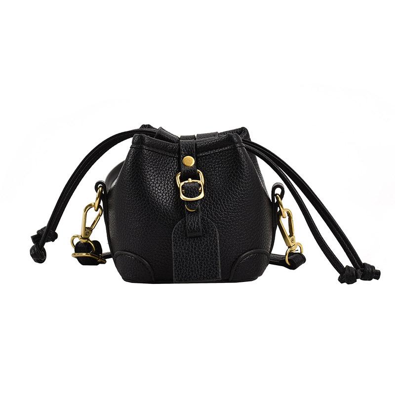 Mini-Eimer-Umhängetasche für Damen Handys Geldbörsen PU-Leder Mode Kleine süße Kinder-Taschen für Mädchen Kleine Tragetaschen