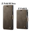 Wireless Charging Flip Wallet Case for Samsung Galaxy Z Fold 8 8Ultra Fold8 Fold8Ultra Stand Phone Case Leather Phone Cover