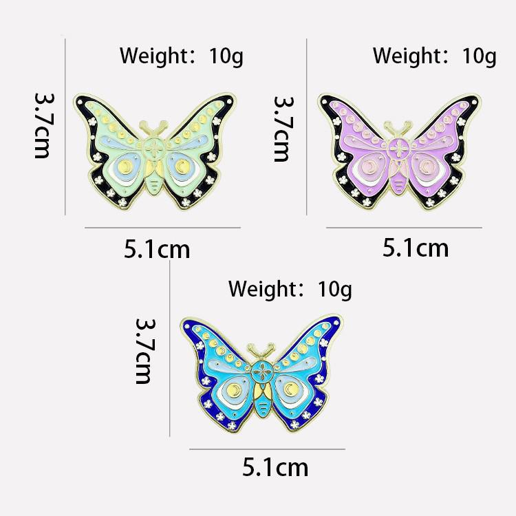 Cute Cartoon Flower & Butterfly Brooch for Clothing and Backpacks - Versatile Alloy Badge Accessory for Girls