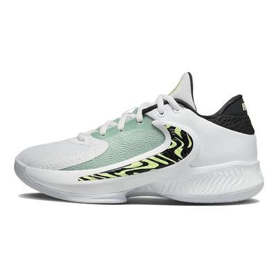 Zoom Freak 4 GS Greek Coastline Kids Sneakers White Black Barely-Volt DQ0553-100