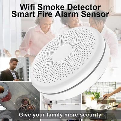 Neue 2-in-1-Version WiFi Tuya Smart CO- und Rauchmelder-Alarm Kohlenmonoxid Wohnzimmer Küche Geschäft Brand PIR-Schallsensor-Alarm
