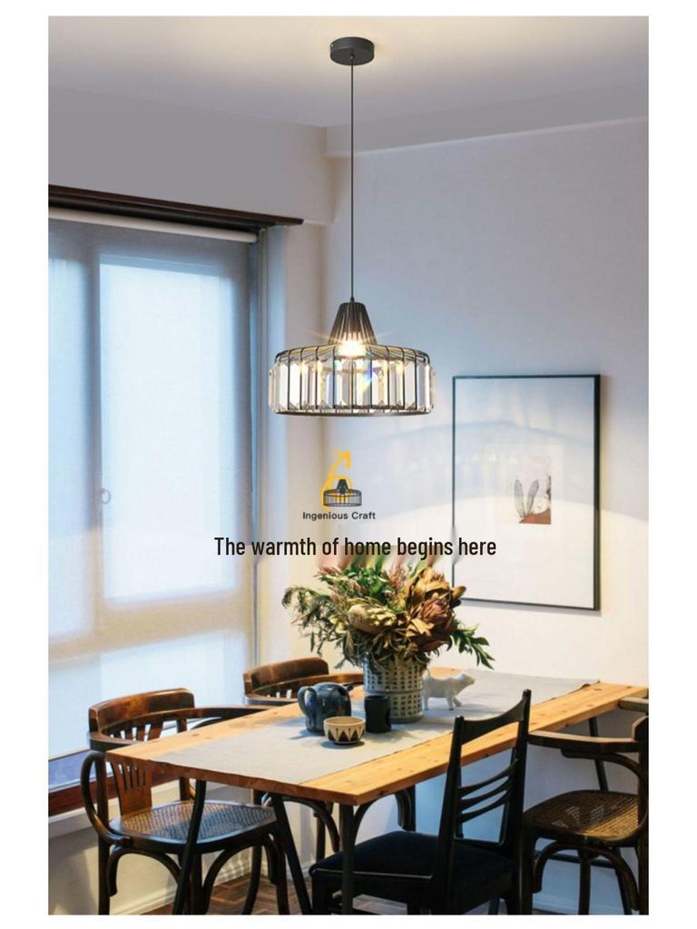 Simple Modern Crystal Chandelier for Restaurant or Bedroom