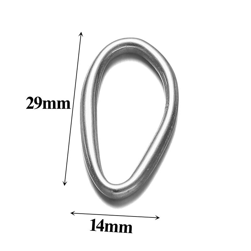 5pcs Stainless Steel Irregular Oval Charms Pendant for DIY Jewelry Findings Earrings Making Necklace Connector Bracelet Supplies