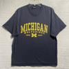 Camiseta Michigan Wolverines NCAA Hombre Grande AS Sports Cuello Redondo Manga Corta Azul