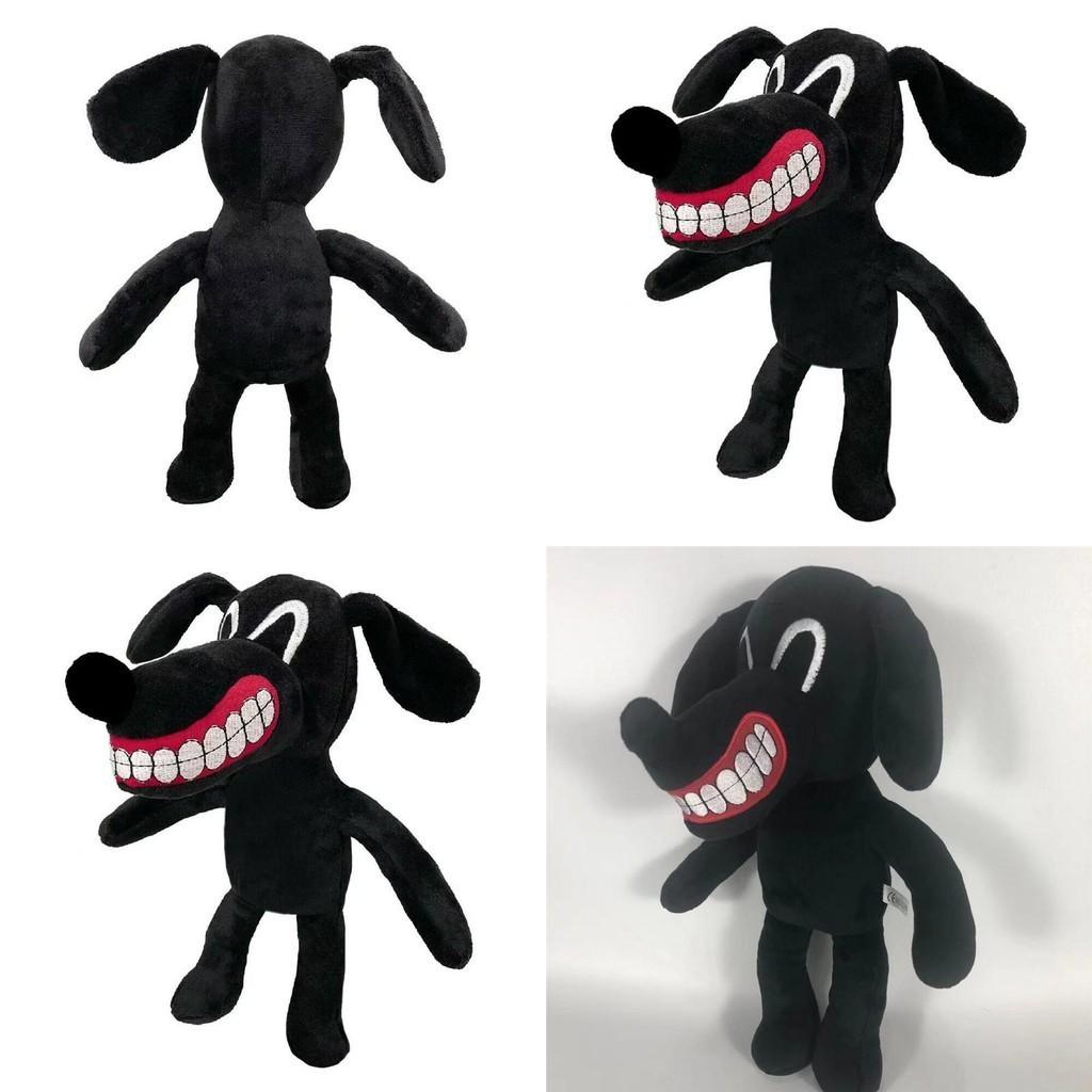 Adorable Siren Head Series Horror Black Dog Plush Stuffed Doll For Kids And Adults