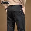 JEEP SPIRIT Men's Solid Color Straight-Leg Casual Pants