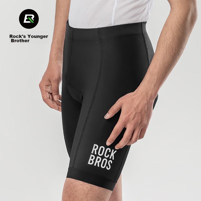 Cycling Shorts for Men And Women, Mountain And Road Bike Shorts with Foam Cushioning, Summer Riding Wear, Black, XL