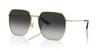 Coach Sunglasses HC7165D CR638 SHINY LIGHT GOLD 60 Women's