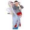 Costume gonfiabile da fantasma nero per Halloween - Tuta per feste cosplay e giochi di ruolo